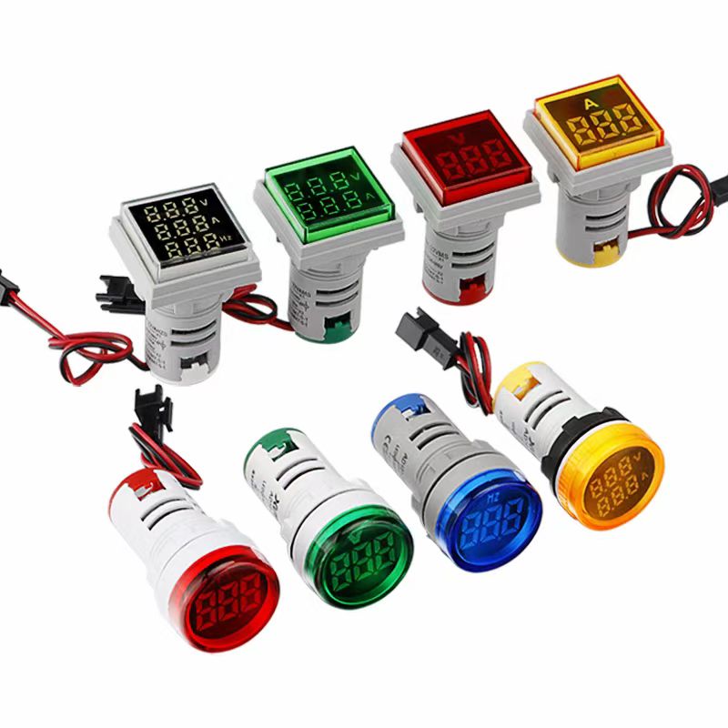 22 mm Mini Voltmeter /Ammeter /Hertz Meter LED Digitálne indikátorové svetlo