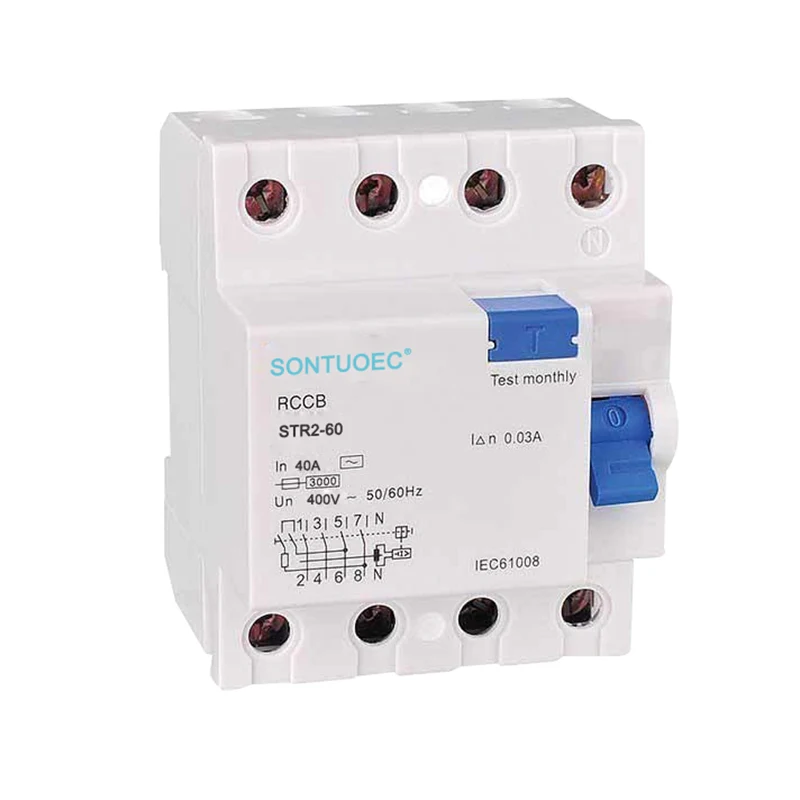 4P 63A /30MA RCD AC Typ