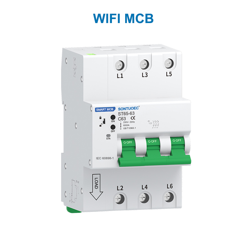 WiFi RS485 Multifunkčný inteligentný IOT Intelligent MCB RCBO Intelligent Micro istič mikroúrovňa